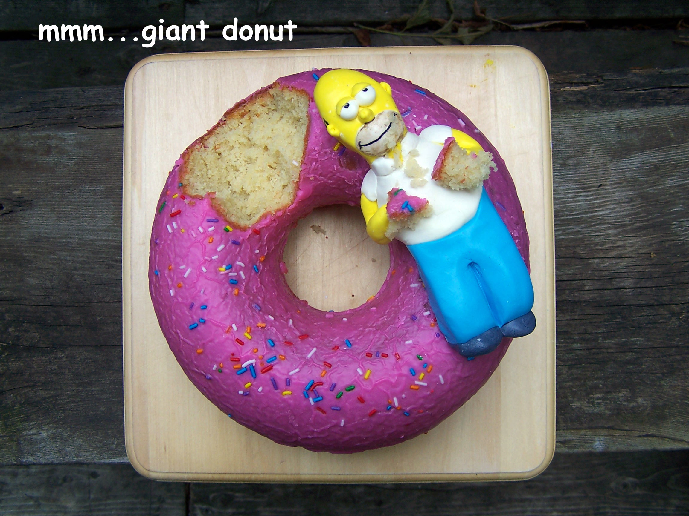 giant donut cake